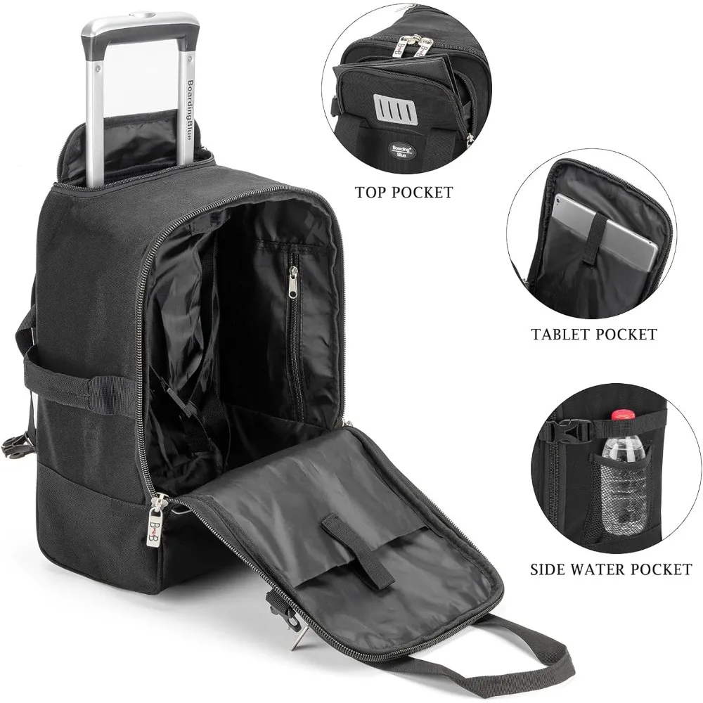 حقيبة منتج شخصية مدمجة مقاس 17 × 10 × 9 بوصة للسفر تحت المقعد على الخطوط الجوية الرئيسية، مثالية للحمل المعتمد لشركات الطيران #4