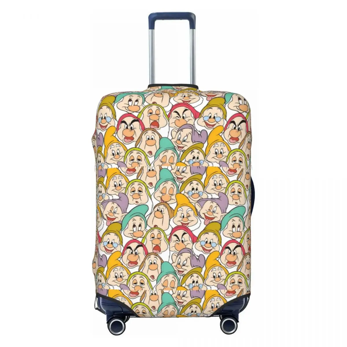 

Custom Funny Snow White And Anime The Seven Dwarfs Luggage Cover Protector Elastic Travel Suitcase Covers