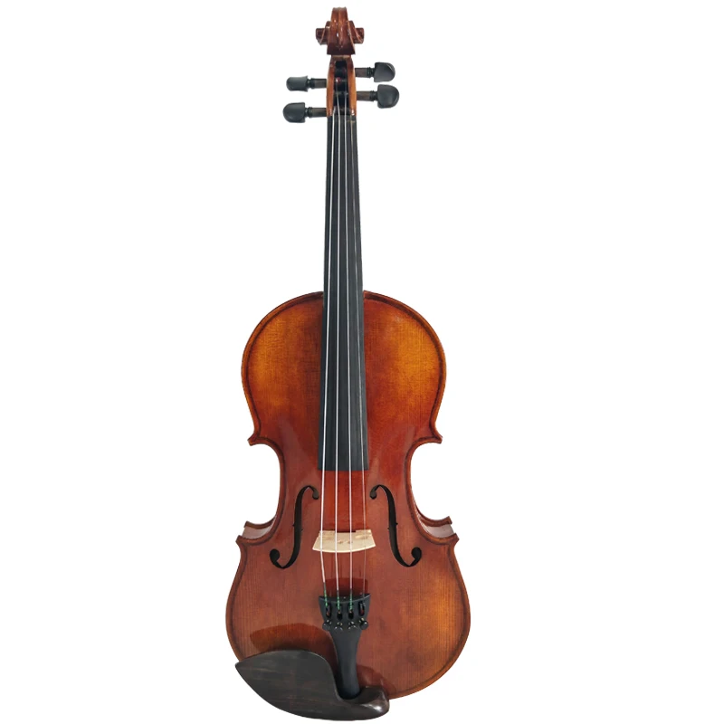 Factory Customized 3/4 1/16 Handmade Solid Wood Acoustic Student Violin Entry-level Beginners Popular Spruce Face Maple