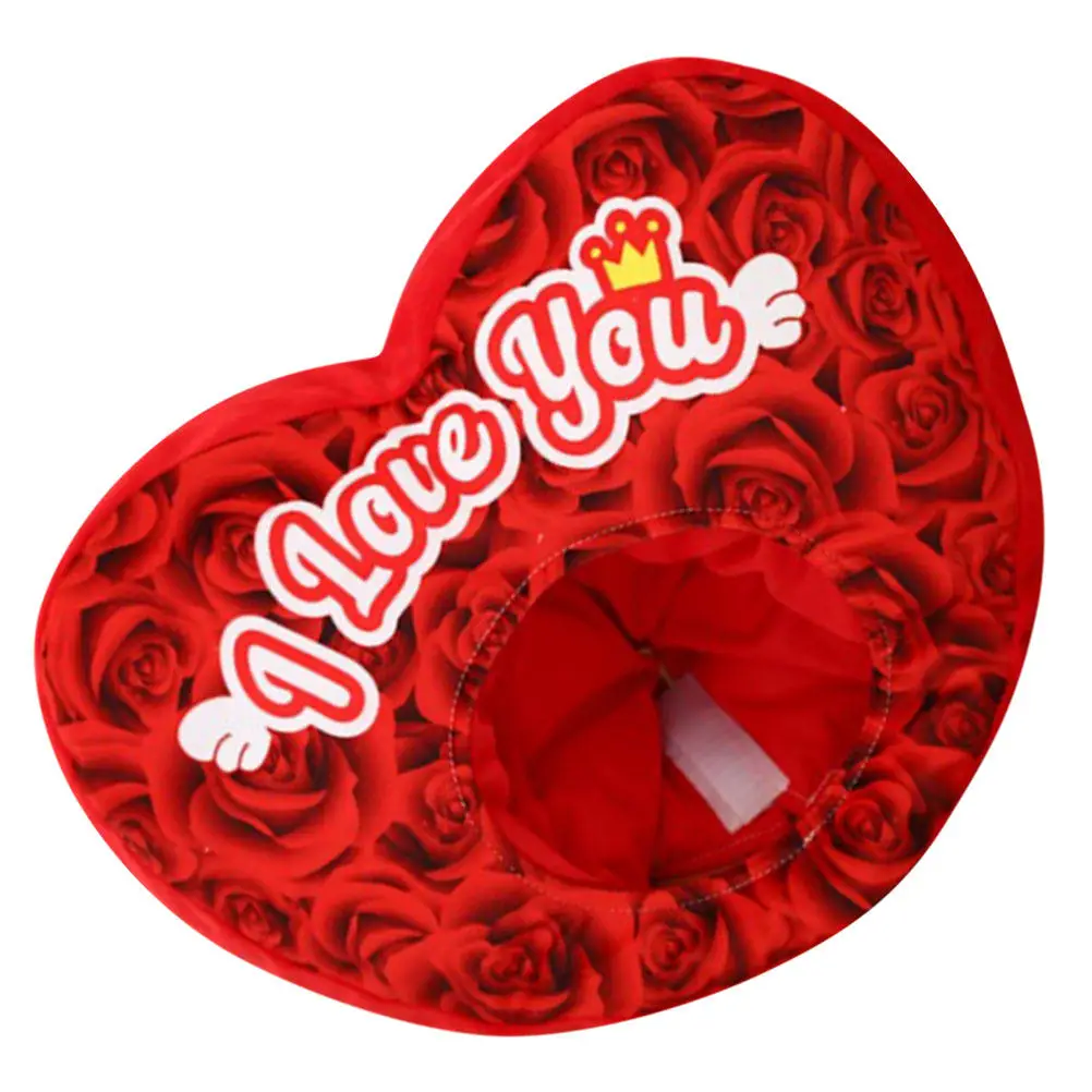 Rose Heart Headgear Cute Costume Hat Valentines Day Party Cosplay Photo Prop Festival Novelty Fun Role Play Headwear
