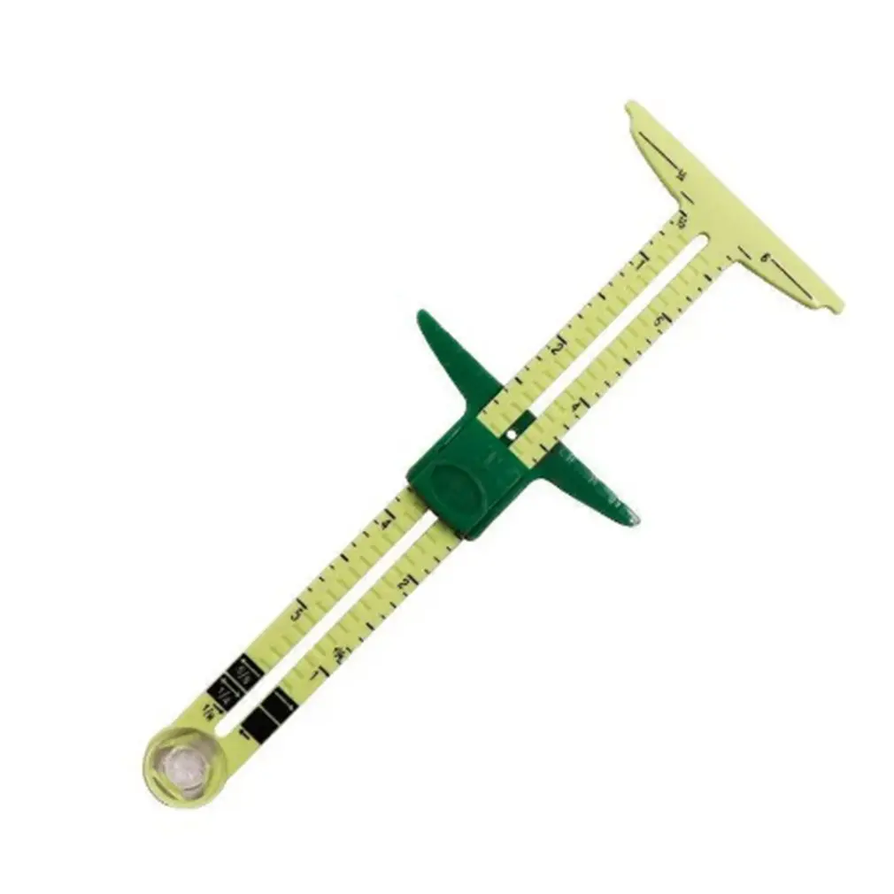 5-In-1 Plastic Patchwork Ruler Painting Tool Tailor's Ruler Green Multi-Functional Drawing Ruler