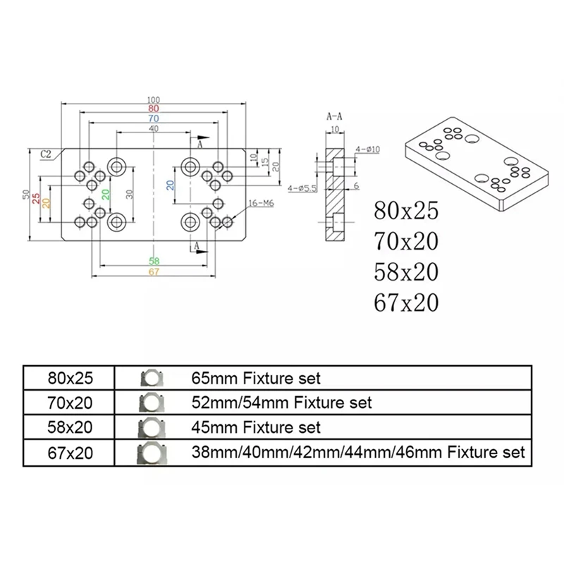 Imagem -06 - Kit de Atualização do Eixo x Router Cnc Fresadora Acessórios Mesa Deslizante Cnc 3018 Pro Terno