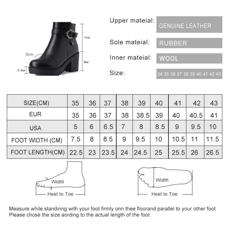 AIYUQI Ladies Ankle Boots 2024 New Genuine Leather Women Winter Boots Trend Warm Wool Womens Dress Boots High Heel Snow Boots