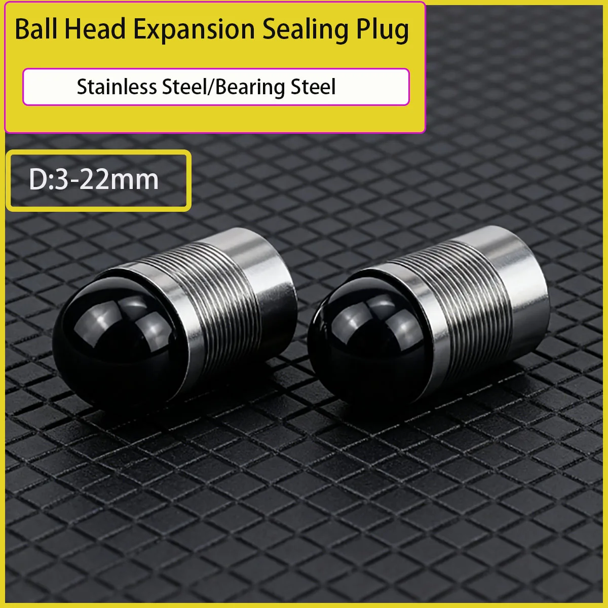 

Stainless steel ball expansion high-pressure plug hydraulic pump air valve ball plug D: 3-22mm