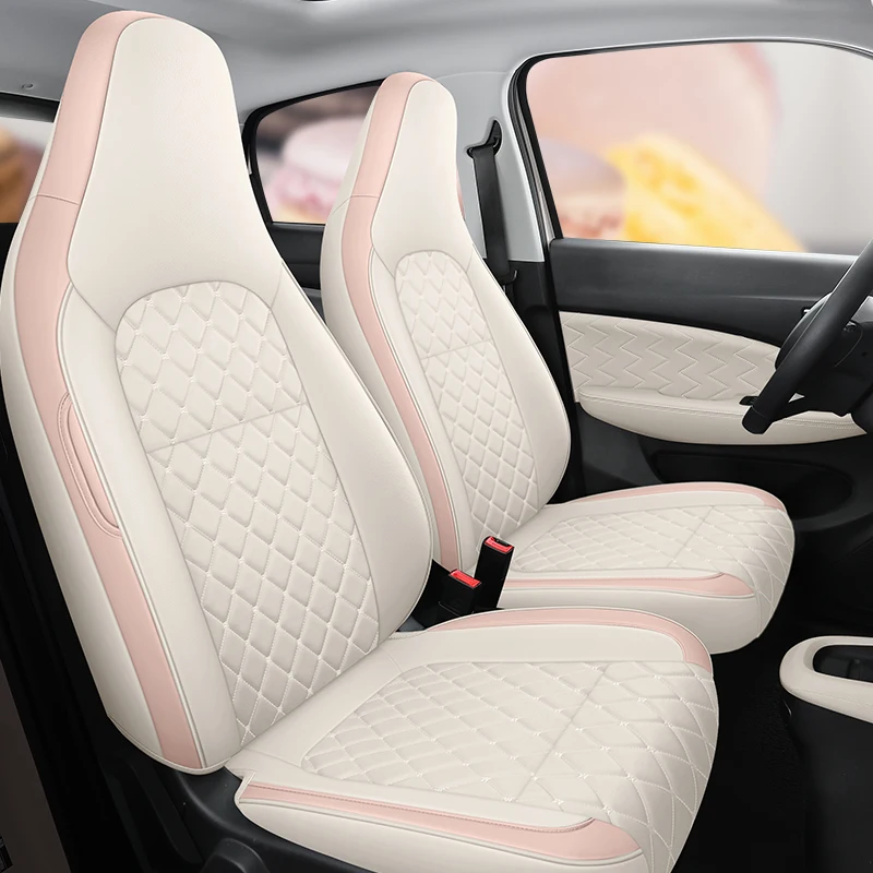 For Leapmotor T03 2024 2025 2026 Car PU leather Seat Cover Specific Customize Full Covered with Front and Rear Full Complete Se