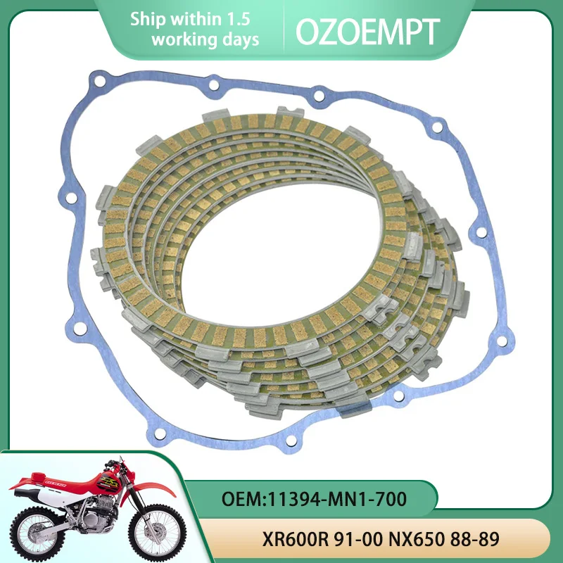 

Комплект дисков сцепления и крышки мотоцикла OZOEMPT, подходит для XR600R 91-00 NX650 88-89