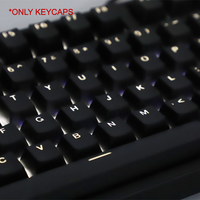 Keycaps for Mechanical Keyboard Black ABS Transparent Backlight 108 Keys OEM Profile Suit for Anne Pro 2 GK61 SK61 GK64 PC Game