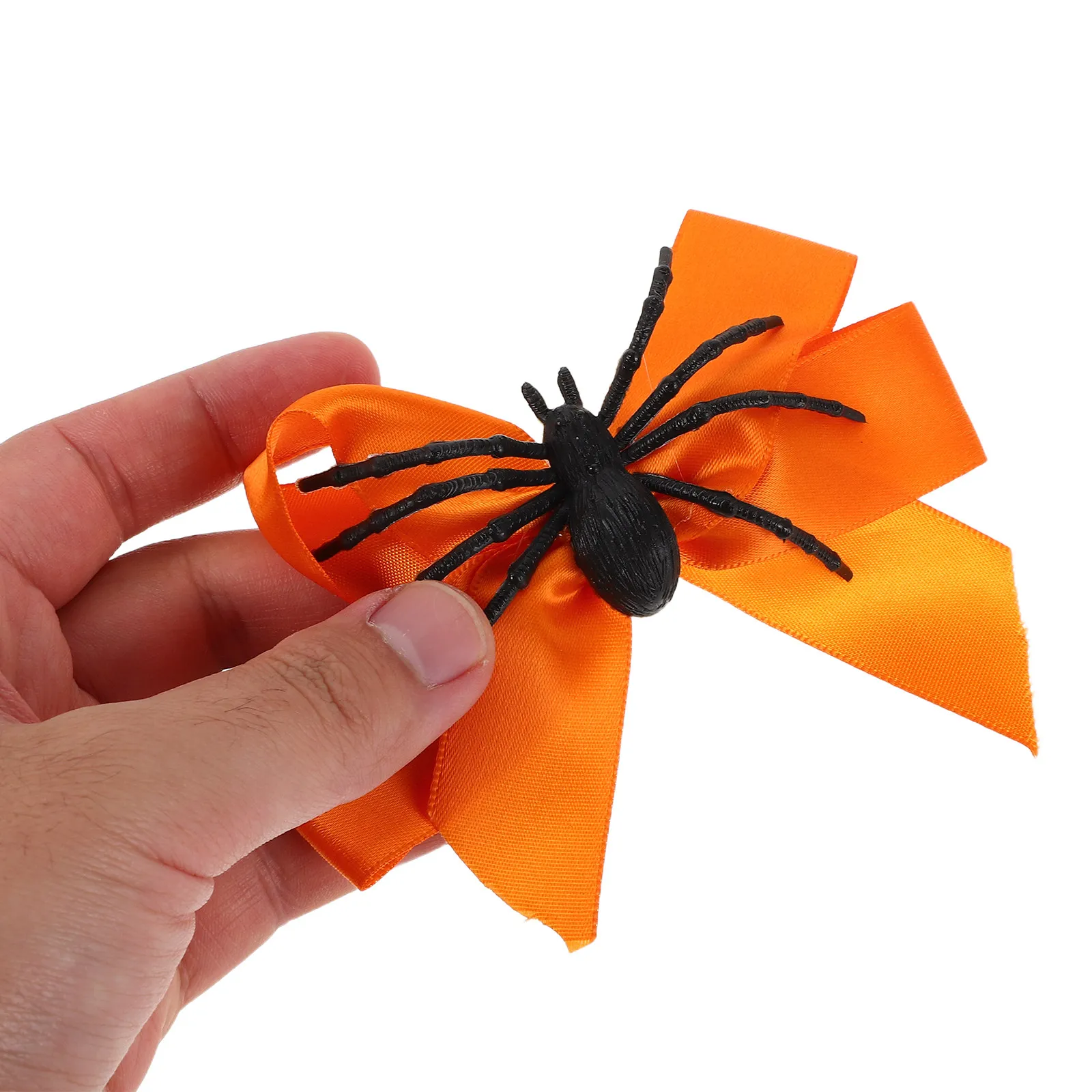 

8Pcs Halloween Spider Bow Hair Clips Cosplay Hairpieces Women's Costume Party Hair Accessories Cute Ribbon Bows