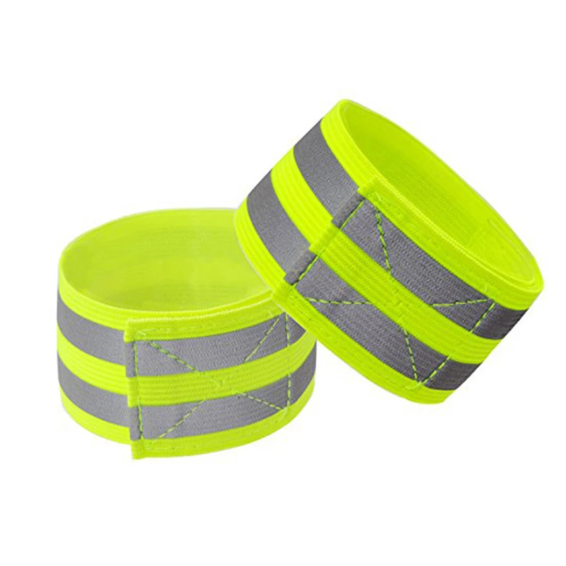 Reflecterende Banden Elastische Armband Polsband Enkelbeenbandjes Kinderen Veiligheid Reflector Tape Bandjes Voor 'S Nachts Joggen Fietsen