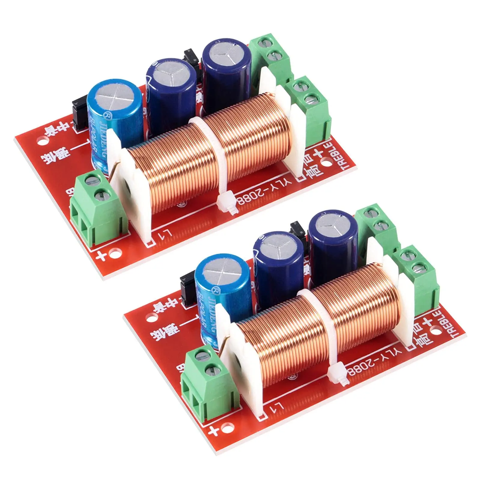 2 stücke 400W Einstellbare Multi Lautsprecher Höhen/Bass 2 Einheit Audio Frequenz Teiler 2 Weg Crossover Filter Aktualisiert version