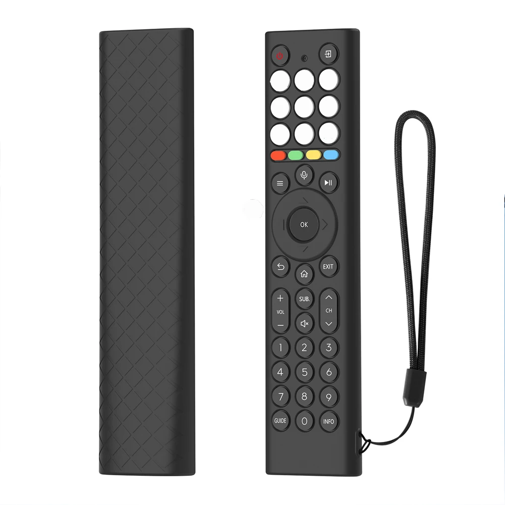 Functional Silicone Enclosure for HISENSE ERF2K38H Remote Maintaining Button Responsiveness and Handheld Security