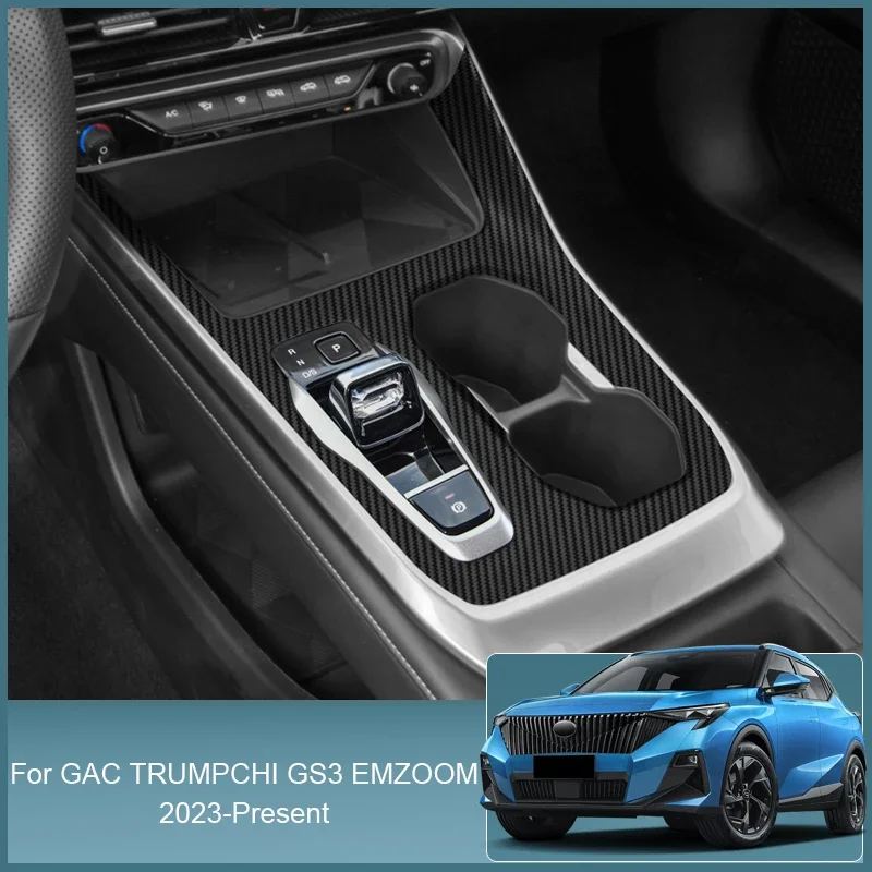 For GAC TRUMPCHI GS3 EMZOOM 2023-Present Car Interior Sticker Lifting Window Panel Decal Gear Box Dashboard Protective Auto Film