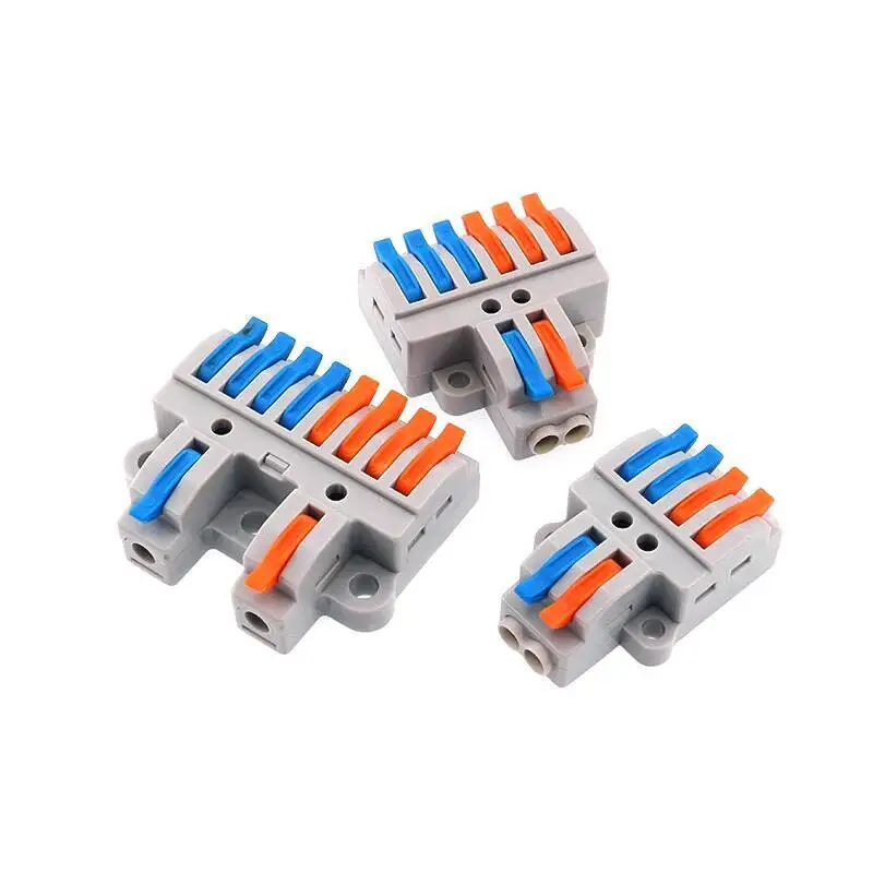 5 Stück Schnellverbinder für Kabel, Press-Typ, Beleuchtungsanschluss, 2 Eingänge, 4/6 Ausgänge, drei, 3, sechs, 6/9 – Detail 8