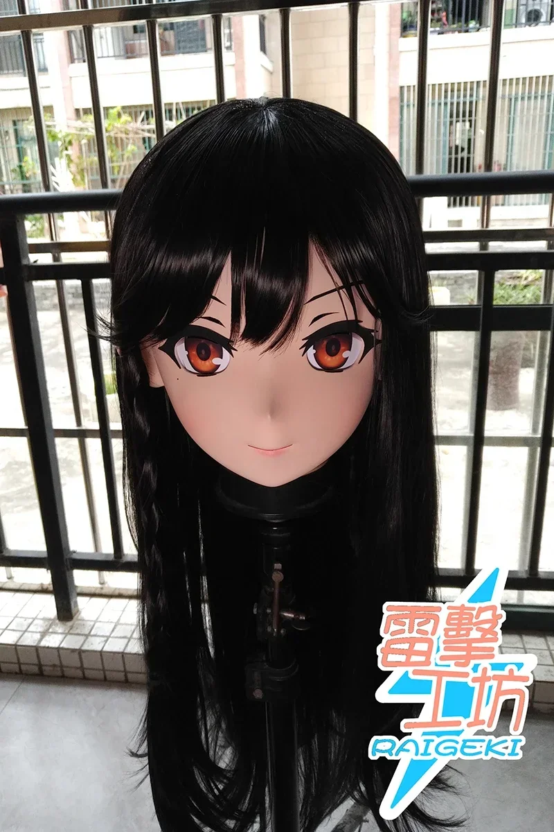 (RAIGEKI MAKS 23) Resin 3/4 Head Female/Girl Kigurumi Anime Cosplay Masks Crossdress Japan Role Lolita Crossdresser DOLL BJD Cos