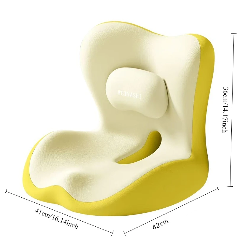 Ergonomisches Taillenstützkissen Atmungsaktives Rückenkissen Integrierte Lendenwirbelstütze für Büro und Langes Sitzen – Detail 6