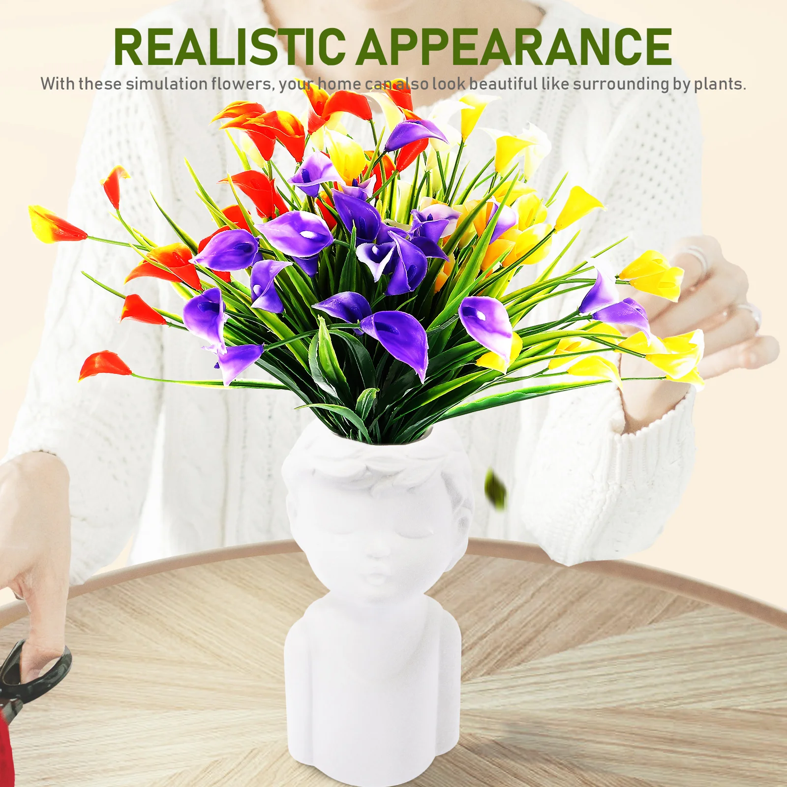 

Artificial Flowers Simulation Bouquet for Home Decor Birthday Celebration Office Bedroom Garden Decoration