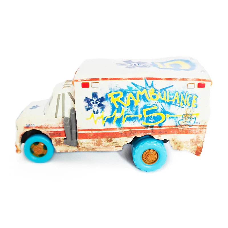 Pixar Cars Arvy und Dr. Damage Fahrzeugmodell, Rennwagen-Spielzeug für Kinder, Mini-Rennfahrer, LKW-Sammlerstücke, Geburtstagsgeschenke für Kinder – Detail 9