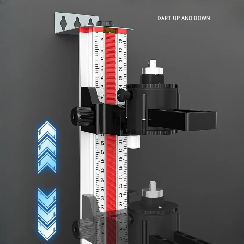 Imagem -04 - Laser Nível Bracket Gypsum Board Mount Gradienter Estável Jig Suporte de Parede de Alumínio para Nível de Espírito Elevador Suporte Rod Ajustável