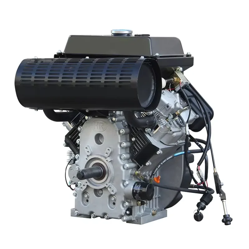 JKG 30hp Small Size Air Cooled V-twin Cylinder Diesel Engine With Big Fuel Tank