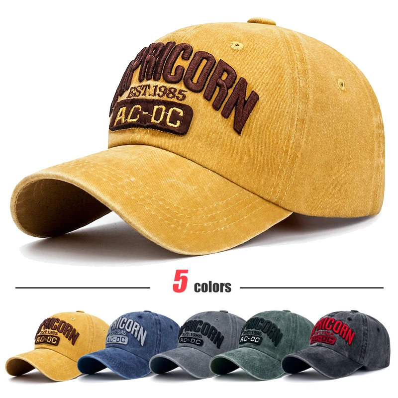 New Retro American Style Washed Old Hat Men and Women Fashion Three-Dimensional Embroidered Letters Sun Visor Baseball Cap