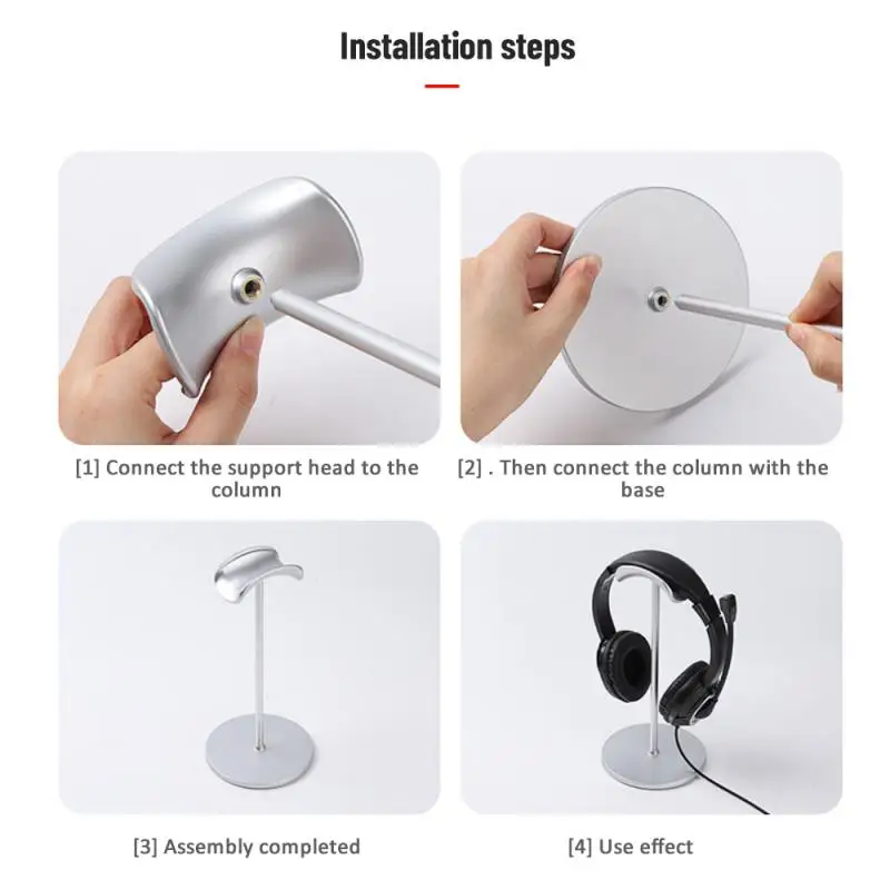 Hoofdtelefoon Display Computer Headset Rack Gamer Hanger Desktop Stand Headset Houder Universele Legering Aluminium