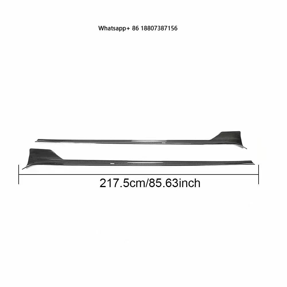

High Quality Carbon Fiber Model S Side Skirts Extension forTesla Model S Plaid 4-Door Electric 2021-2023
