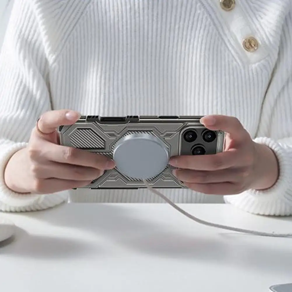 Voor IPhone 17/17 Pro/17 Pro Max/17 Air Telefoonhoesje Magnetisch Valbestendig 2-in-1 Telefoonhoesje Bestand tegen krassen en stoten