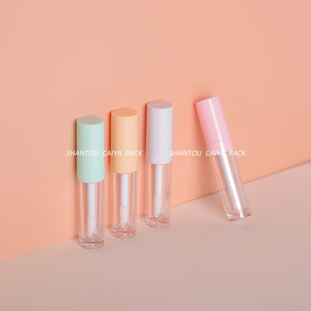 Tubo de brillo de labios transparente vacío de 8ml, contenedor de brillo de labios transparente cosmético con cepillo de varita grande, botella correctora líquida de maquillaje