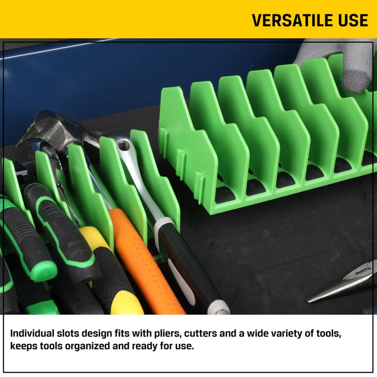 10 slots plier organizer rack Space Saving Drawer Pliers Rack Sturdy Tool Organizer Storage Holds for Toolbox