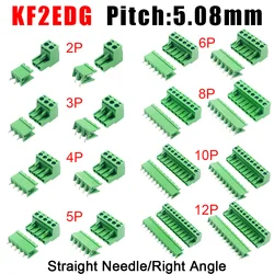 10/5 Paar Pitch 5.08Mm Klemmenblok Connector 2edg 5.08Mm 2-12 Pin Pcb Schroef Connector Klem Blok 2edg Socket Pcb Schroef