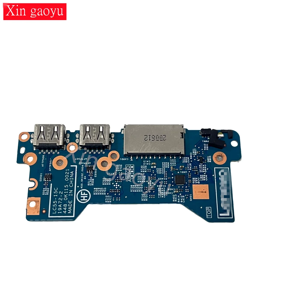 LC55-15C Original 19A72-1 para Lenovo Flex 5-14iil05 Placa de interruptor de botón de alimentación 448.0K115.0021 100% probado completamente en funcionamiento