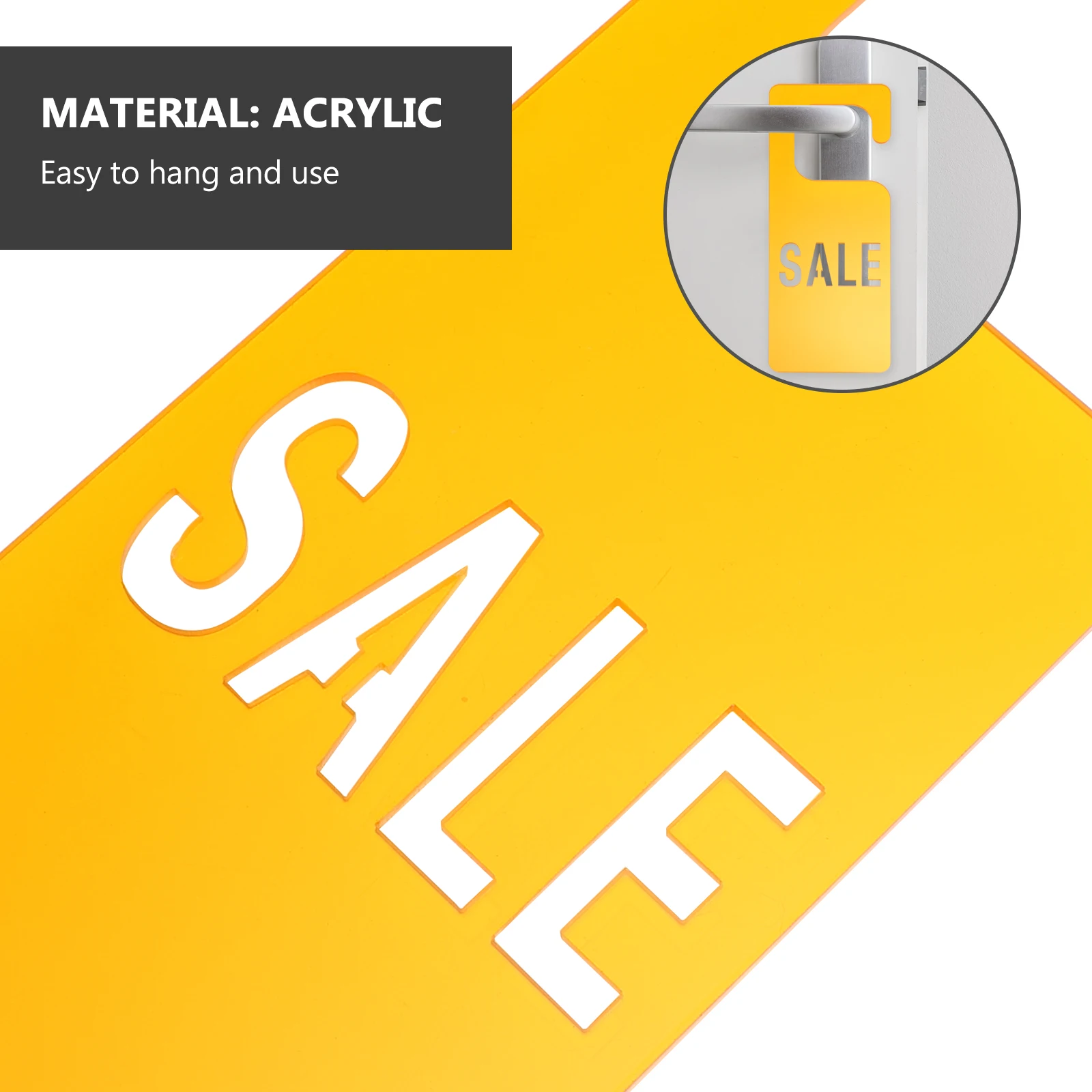 

Acrylic Sign For Store Bright Color Hanging Tag Retail Sale Display Card Clothing Grocery Label Advertising Tag