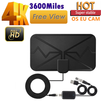 Europe Clines TV antenna polska 8 lines DE Oscams 4K HD DVB Digital EU plug Cccann antenna flat design