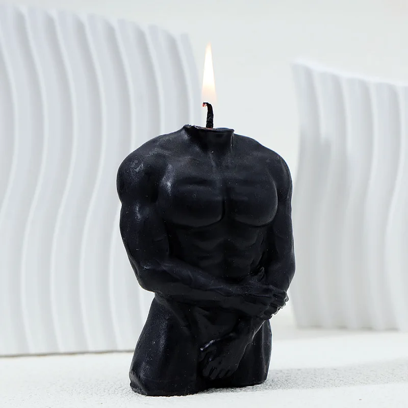 

Male Styling Aromatherapy Candle Body Ornament Birthday Candles Aromatherapy Candle Gift