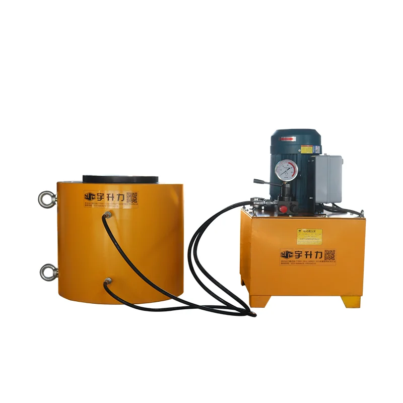 high quality 1000 ton Special customized 1000 ton double acting hydraulic hollow jack