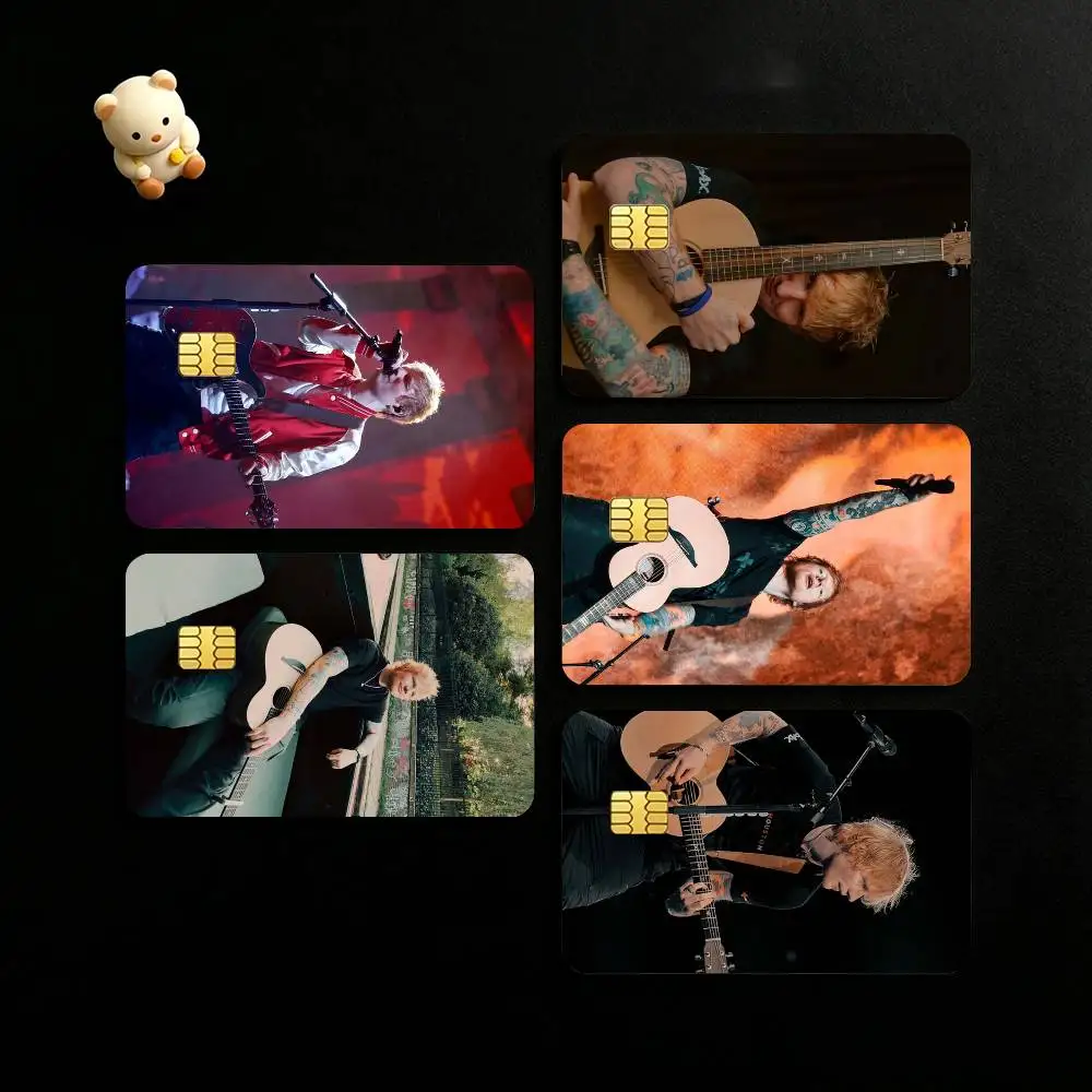 Pop Singer Ed S-Sheeran Credit Card HD Stickers Game Card Decal Small Chip Waterproof Sticker