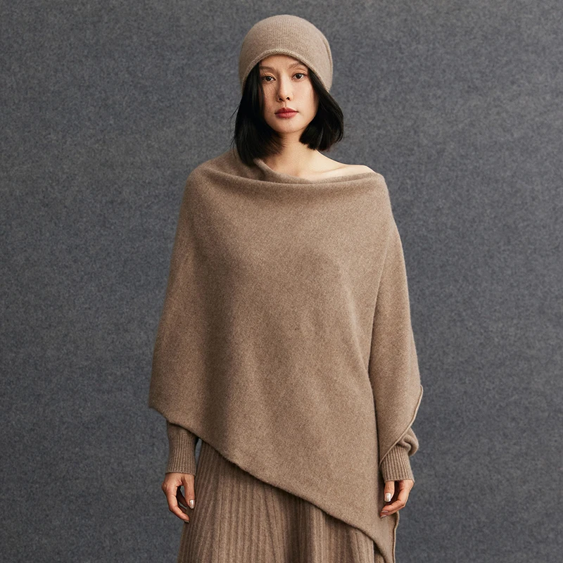 fashion-women's-100-cashmere-shawls-autumn-winter-knit-pullover-scarf-cape-soft-warm-cashmere-knit-wraps-slash-collar-shawls