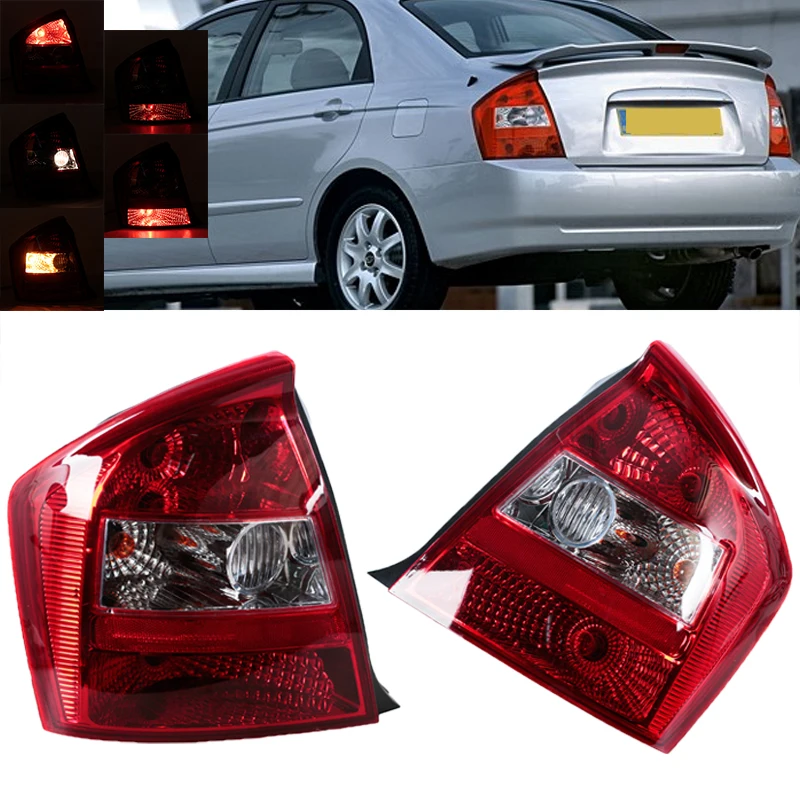

Taillight For Kia Cerato 2003 2004 2005 2006 2007 Rear Tail Light Turn Signal Light Stop Brake Lamp Assembly Without Bulb