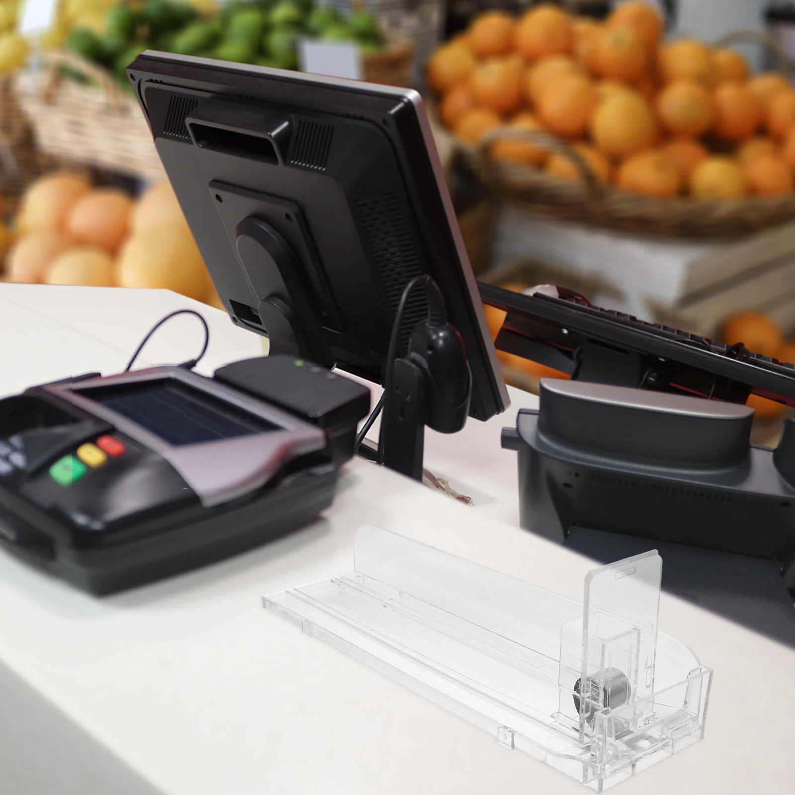 

2Pcs Auto push Cigarette Showcase Rack Clear Display St 24cm Plastic Case Holder For Cigarettes C Shelves