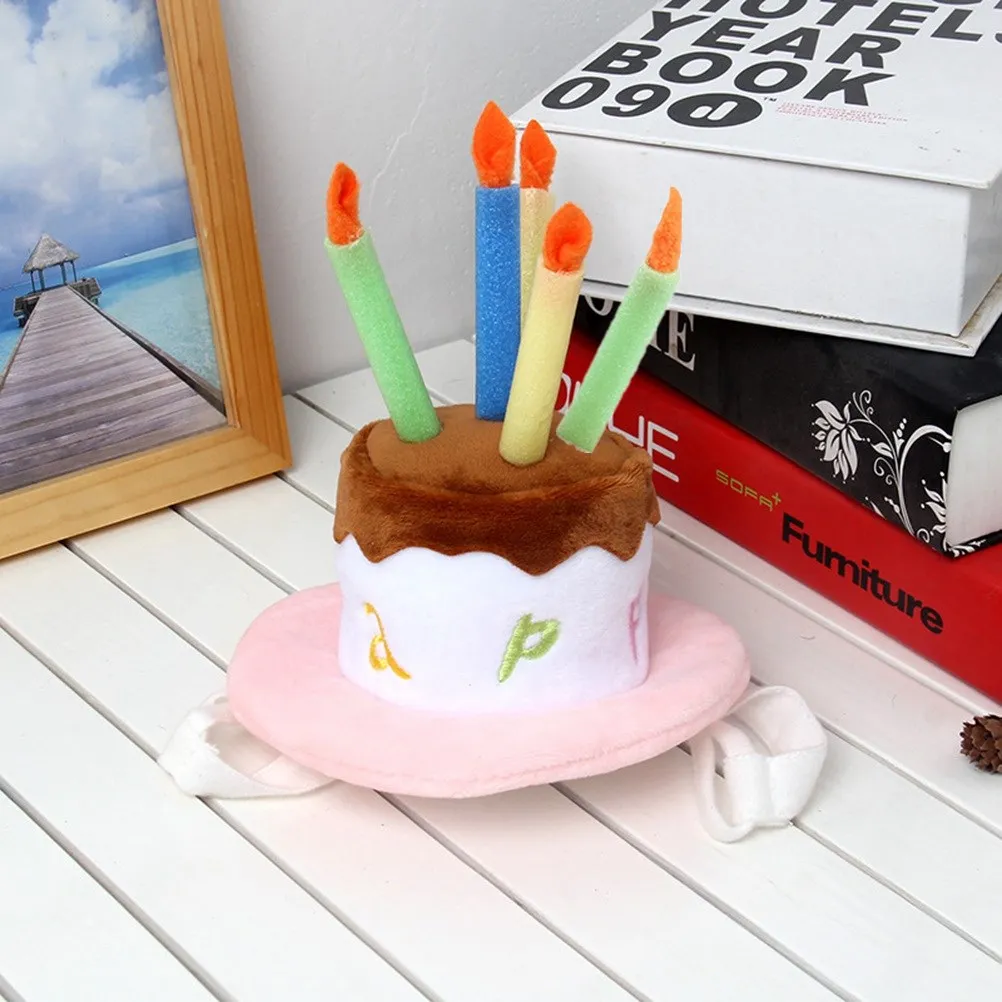 

Creative Pet Birthday Cap Hat for Dogs Party Costume Decor Elastic Buckle Perfect Gift for Pet Birthday Photo Party 1PC
