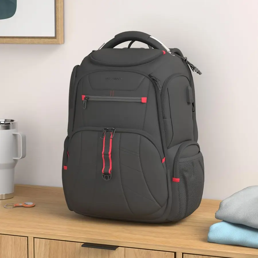 Travel Laptop Backpack 17.3 Inch TSA Friendly, WaterRepellent Anti Theft XL Computer Backpack with RFID Pockets College Backpack