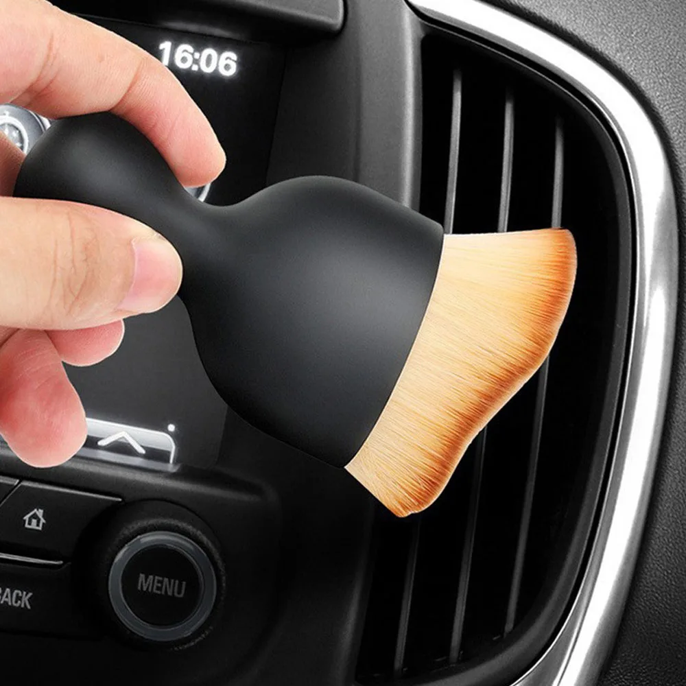 Automotive Cleaning Brush Car Interior Cleaning Tool Air Conditioner Cleaning Brush Car Crevice Dust Sweeping Soft Brush