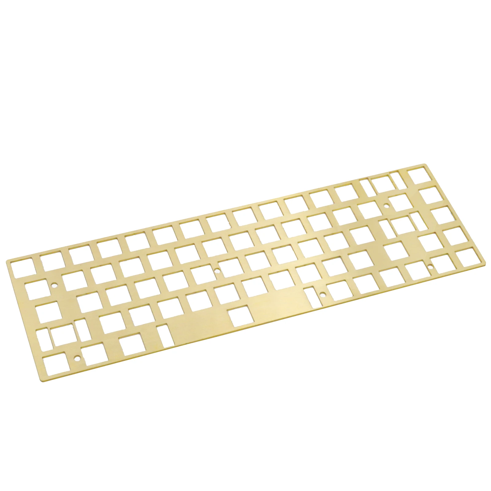 

68 Keys Brass Plate Brushed 65% Layout Keyboard Positioning Plate Keyboard DIY Board