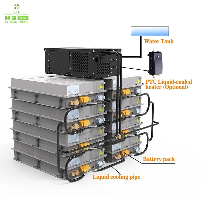 3KW 6KW 8KW 12KW Lithium Battery Thermal Management System for Commercial Vehiclems