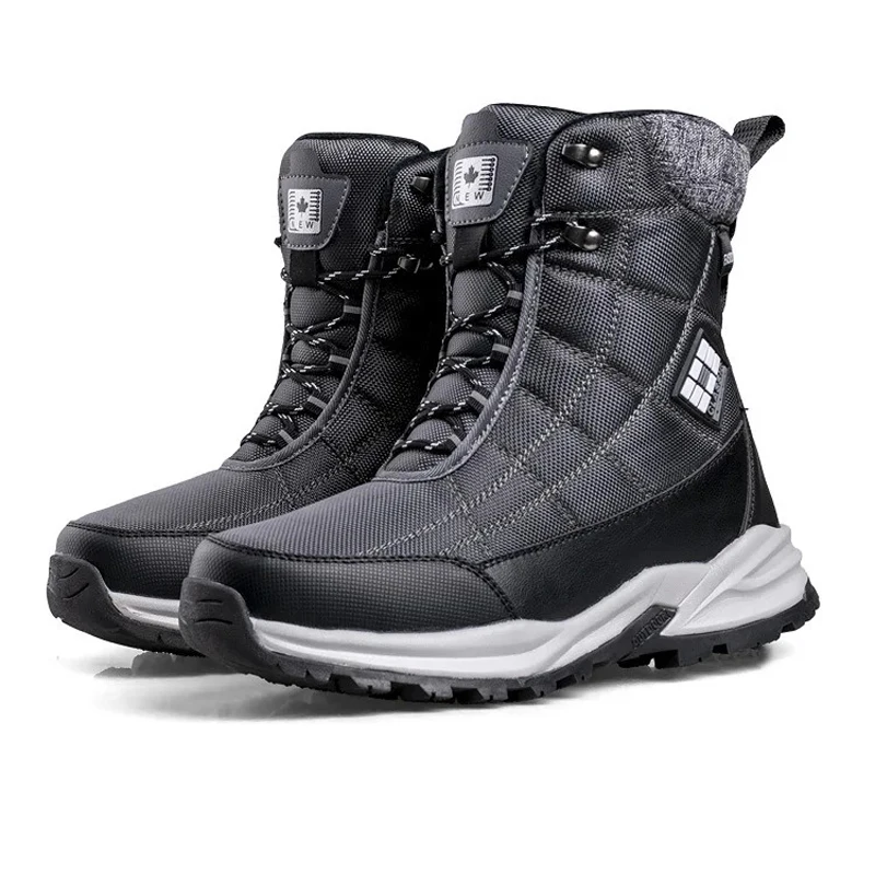 

High-quality Winter Men's snow boots Warm Plus Thickened Boots Side zipper Casual cotton shoes Waterproof Snow boots Shoes