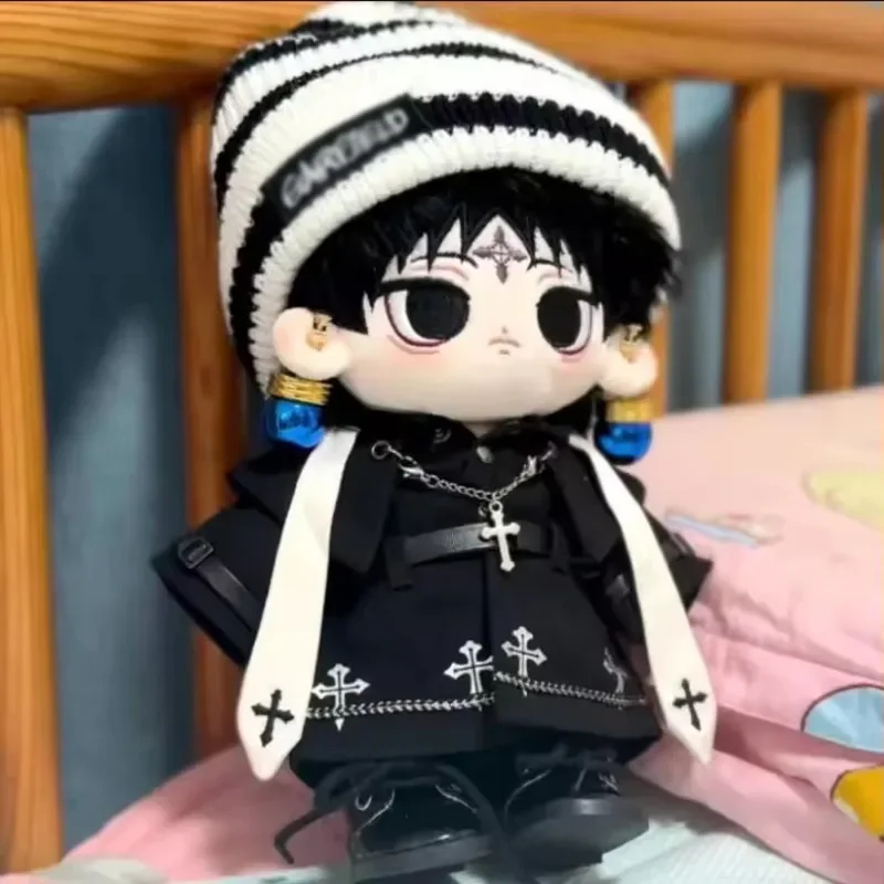 

20cm Anime Hunter X H Chrollo Lucilfer Plush Doll Body Cosplay Dress-up Cotton Doll Clothes Kid's DIY Xmas Gift Toy for Kids