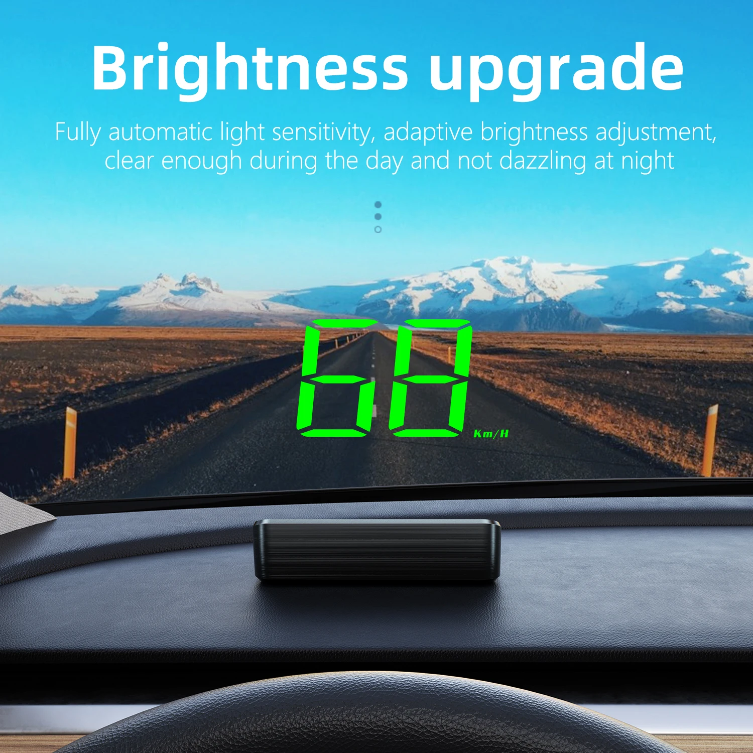 M2 Head Up Display Digital Tacho GPS HUD Plug Und Play Für Alle Autos Große Schrift KMH Windschutzscheibe Projektor Auto Zubehör