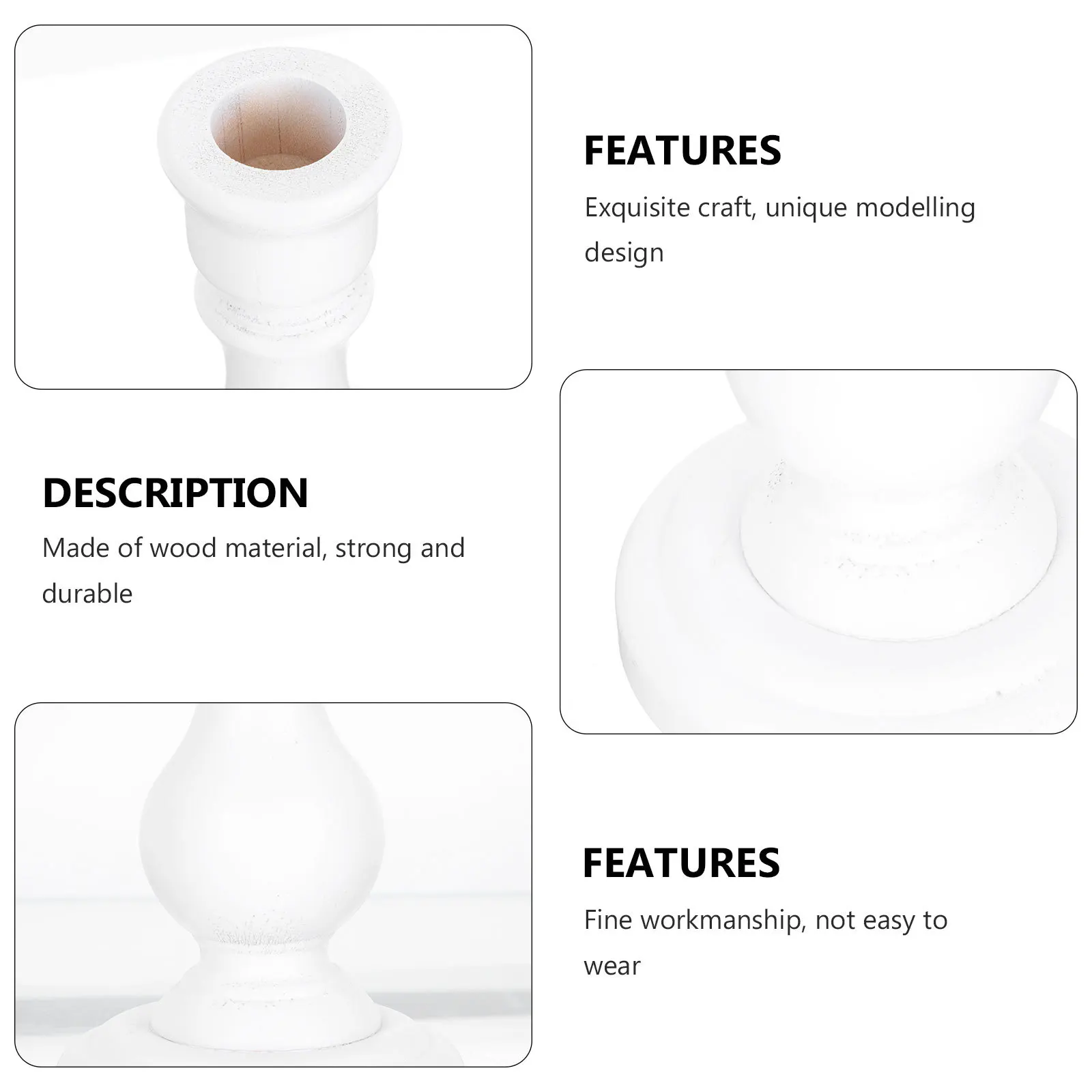 حامل خشب عتيق على الطراز الشمالي ديكور شمعدان إبداعي يزين نطاق واسع عملي يستخدم المهرجانات والمناسبات