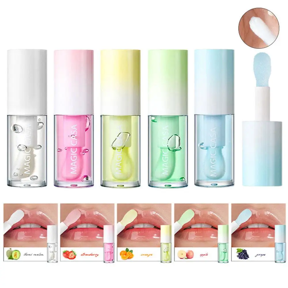 Lip Oil Gloss Lip Plumper trucco idratante cosmetici non appiccicosi Primer lucido balsamo per la cura Sexy Lip Water Glitter Tint N9P8