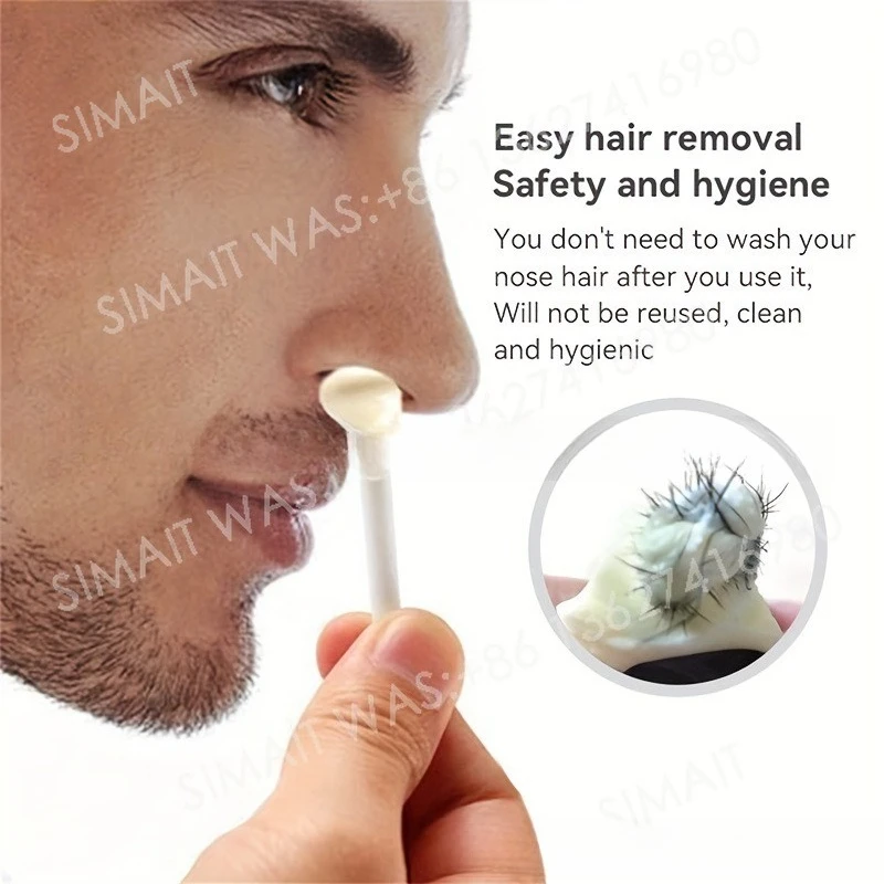 Facial  Nose  Hair  Kit | Wax Sticks for Nose & Beard Plucking, Includes Applicators